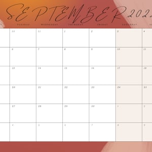 September Calendar
