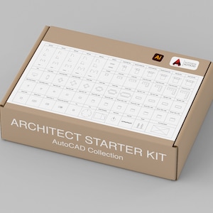 AutoCAD Blocks Architekten Starter Kit 70 Zeichnungen in DWG & SVG