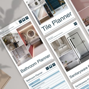 Bathroom Planner PDF Set - Downloadable to Print