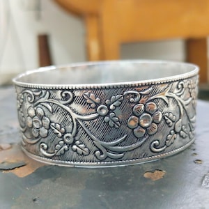 Thick West Indian Bangles, Sterling Silver Bangles, Bangles, West Indian Silver Bangles, Silver Boho bangles for women