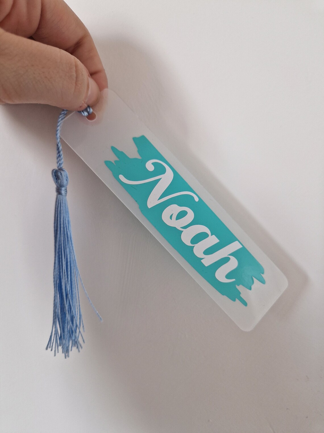 Personalised Bookmarks - Assorted Colours - White Name - Etsy UK