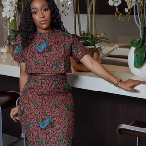 Short skirt and shop top ankara styles