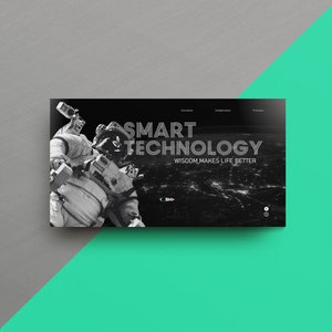 Black Technology Space Business Pitch Deck Powerpoint Presentation Template