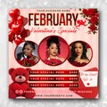 February Booking Flyer, Valentines Day Booking Flyer, February Books Now Open, Valentine's Day, Hair Lash Nails Braids Wig Makeup Bundle MUA