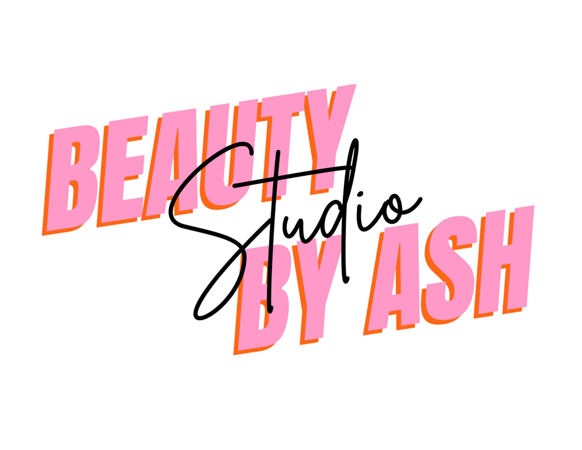 Beauty Logo Pink Logo Brows Hair Nail Lash Boutique Etsy