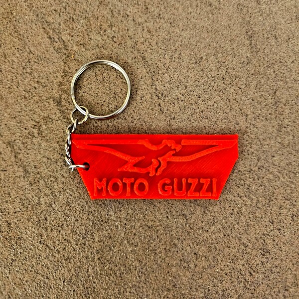 MOTO GUZZI key ring for motorcycle, car, backpack, gym, gift idea, birthday, football, graduation, events, parties, keychain, football