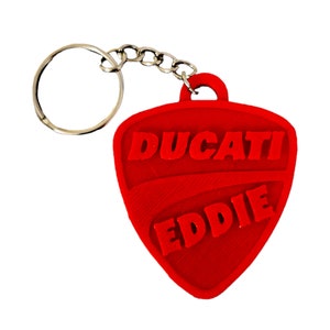 Llavero Ducati con nombre personalizado para moto, coche, mochila, bolso, gimnasio, idea de regalo, cumpleaños, fútbol, fiestas, llavero, motero imagen 10