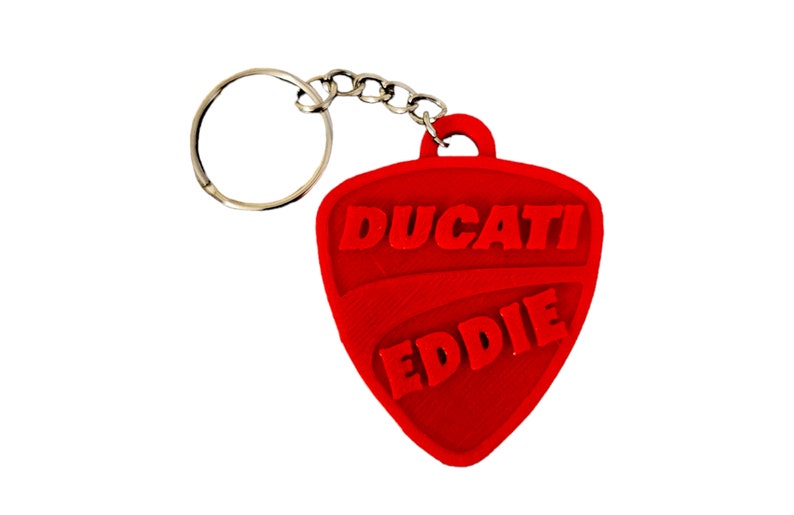 Llavero Ducati con nombre personalizado para moto, coche, mochila, bolso, gimnasio, idea de regalo, cumpleaños, fútbol, fiestas, llavero, motero imagen 10