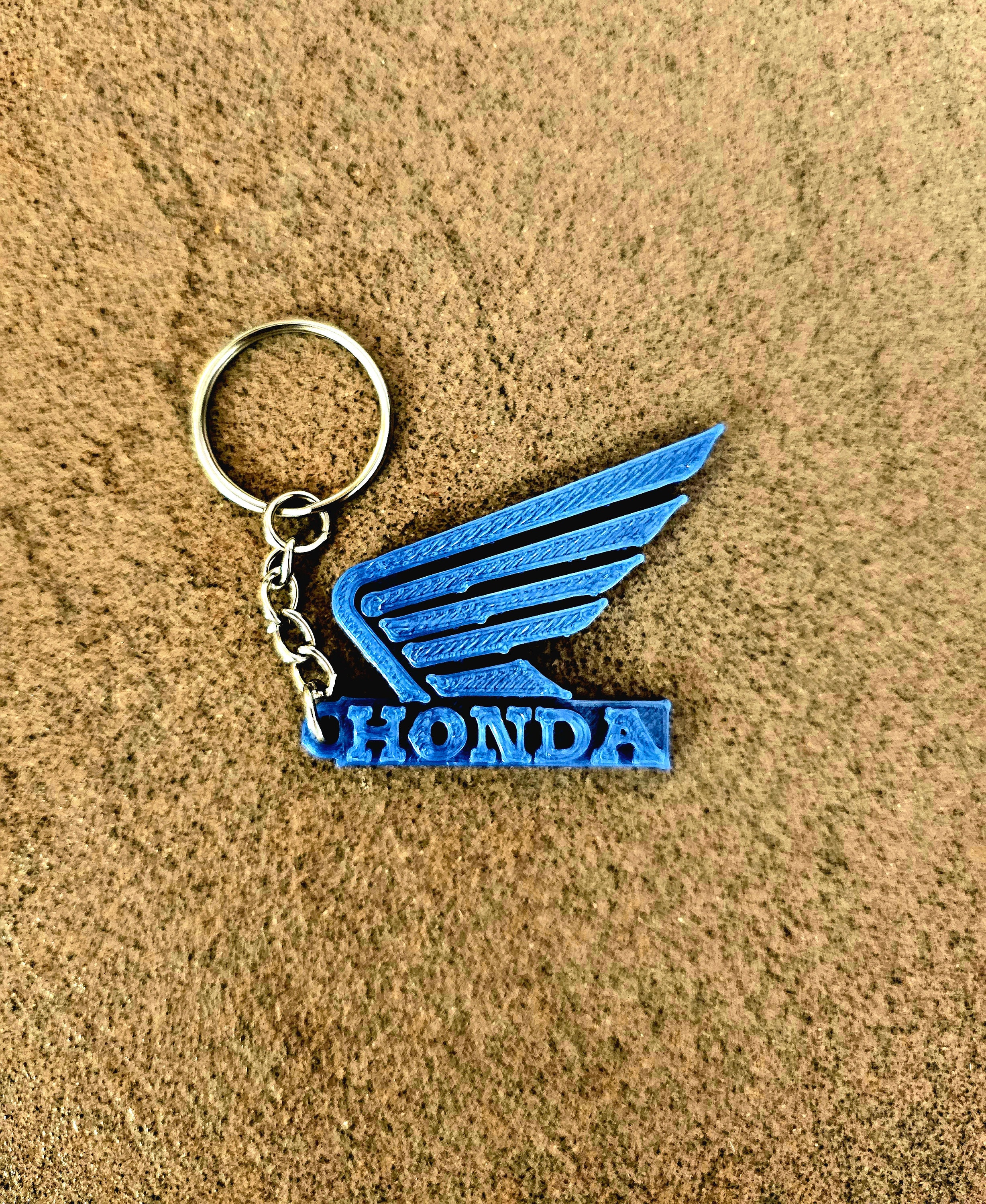 Rubber White Red Honda Wing Keychain Key Ring Motorcycle Collectables gift  | eBay