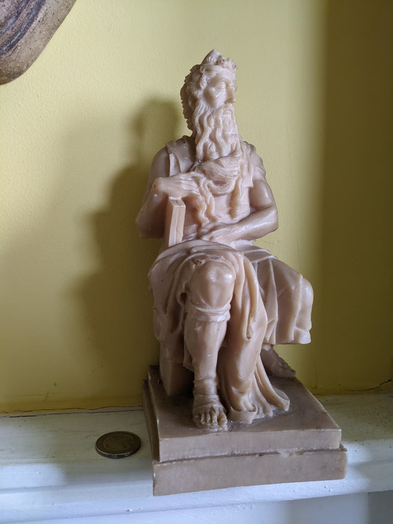 Vintage Resin Statue of Moses Etsy
