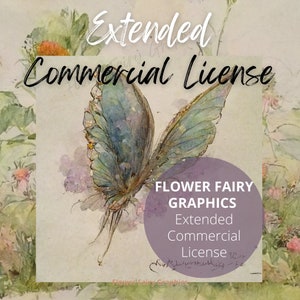 Flower Fairy Graphics EXTENDED LICENSE