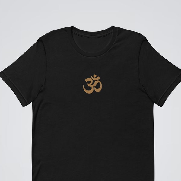 Embroidered Om Symbol Shirt for Meditation and Yoga Enthusiasts • Custom Color Options • Perfect Yogi Gift • Aum Shirt for Yoga Lovers