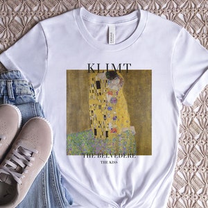 The Kiss by Gustav Klimt Shirt • Lovers by Klimt T-Shirt • Gustav Klimt The Kiss Belvedere • The Kiss Gustav Print • Klimt&#39;s Kiss Art Tee