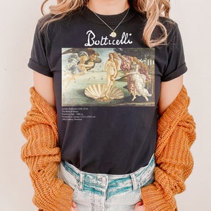 The Birth of Venus by Sandro Botticelli • Original Comfort Colors® Shirt • Fine Art T-Shirt • Nascita di Venere • Aesthetic Vintage Tee