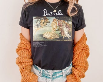 The Birth of Venus by Sandro Botticelli • Original Comfort Colors® Shirt • Fine Art T-Shirt • Nascita di Venere • Aesthetic Vintage Tee