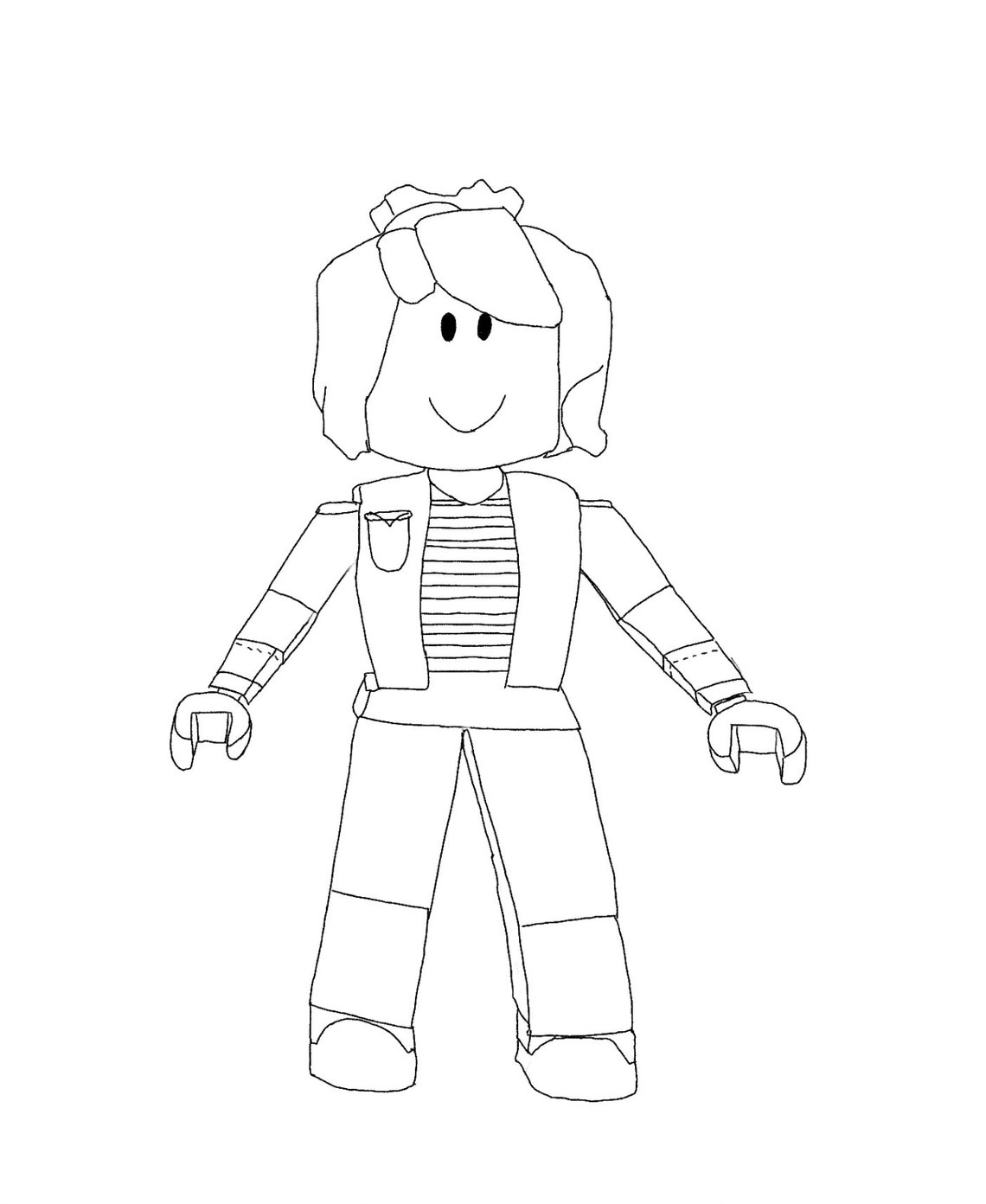 Bacon Hair Girl Coloring Page Digital Download Etsy