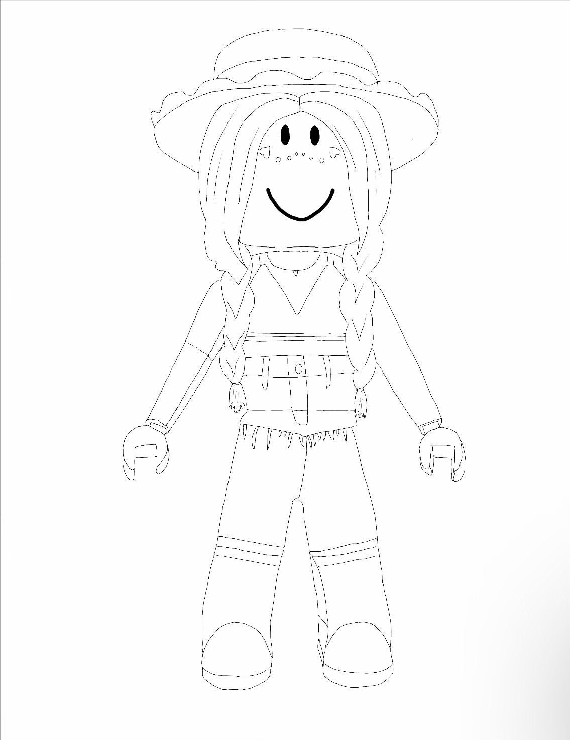 Aesthetic Roblox Avatar Coloring Page - Etsy Canada