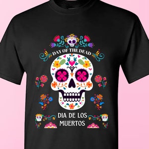 Diseño PNG del Día de los Muertos: diseño de camiseta de Halloween, descarga PNG instantánea, archivo digital