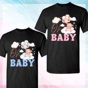 Schatje! Gender Reveal PNG-ontwerp, Team Boy en Team Girl Design, T-shirt meisje of jongen Instant png-download, digitaal bestand.