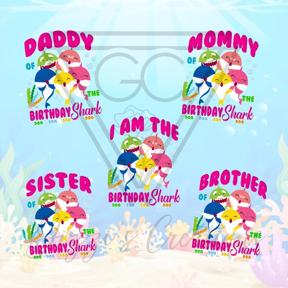 Birthday T Shirt PNG Files Bundle Family T-shirt Roblox 