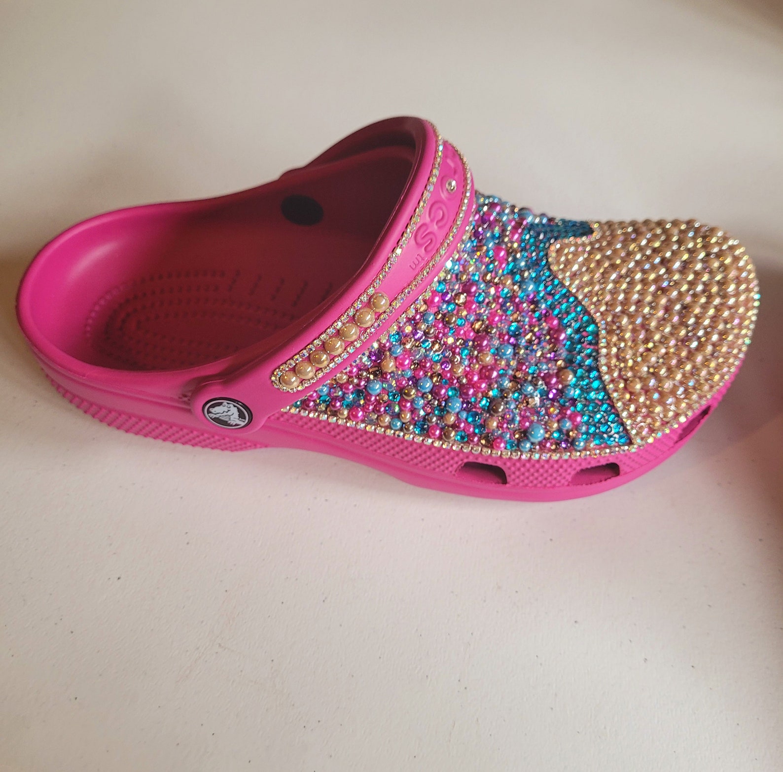 Custom Luxury Bling Crocs Clog Rhinestones Size 8 Women or Etsy