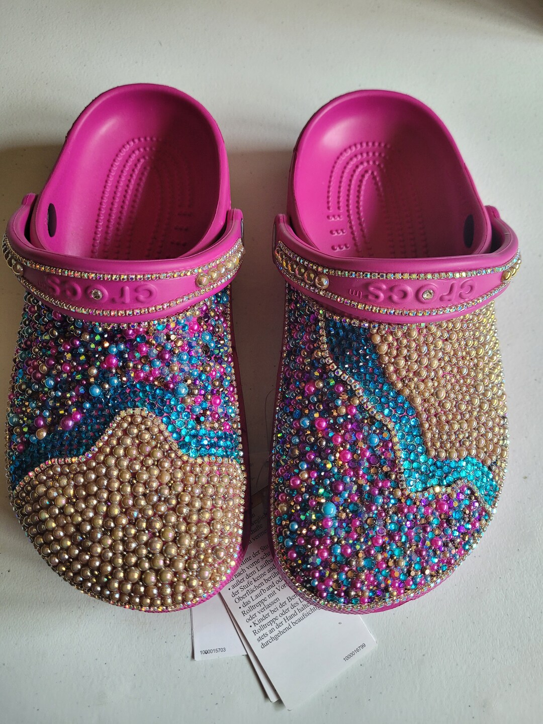 Custom Luxury Bling Crocs Clog Rhinestones Size 8 Women or Etsy