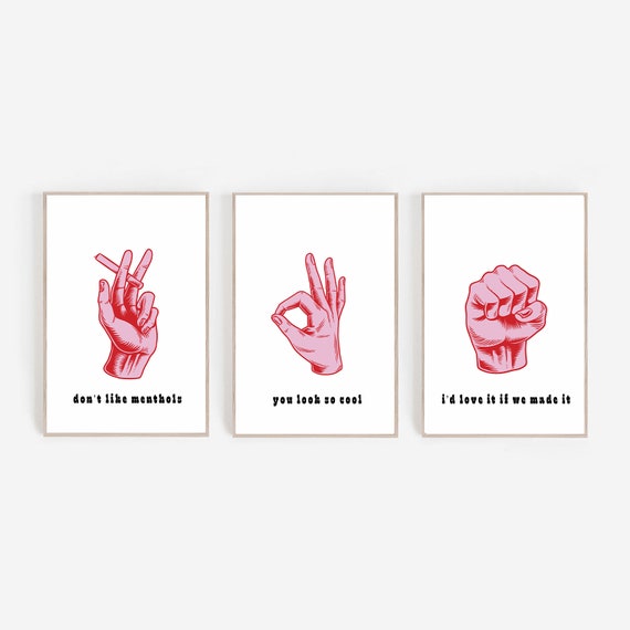 The 1975 3 Lyrics Print Set Digital Download Don T Etsy