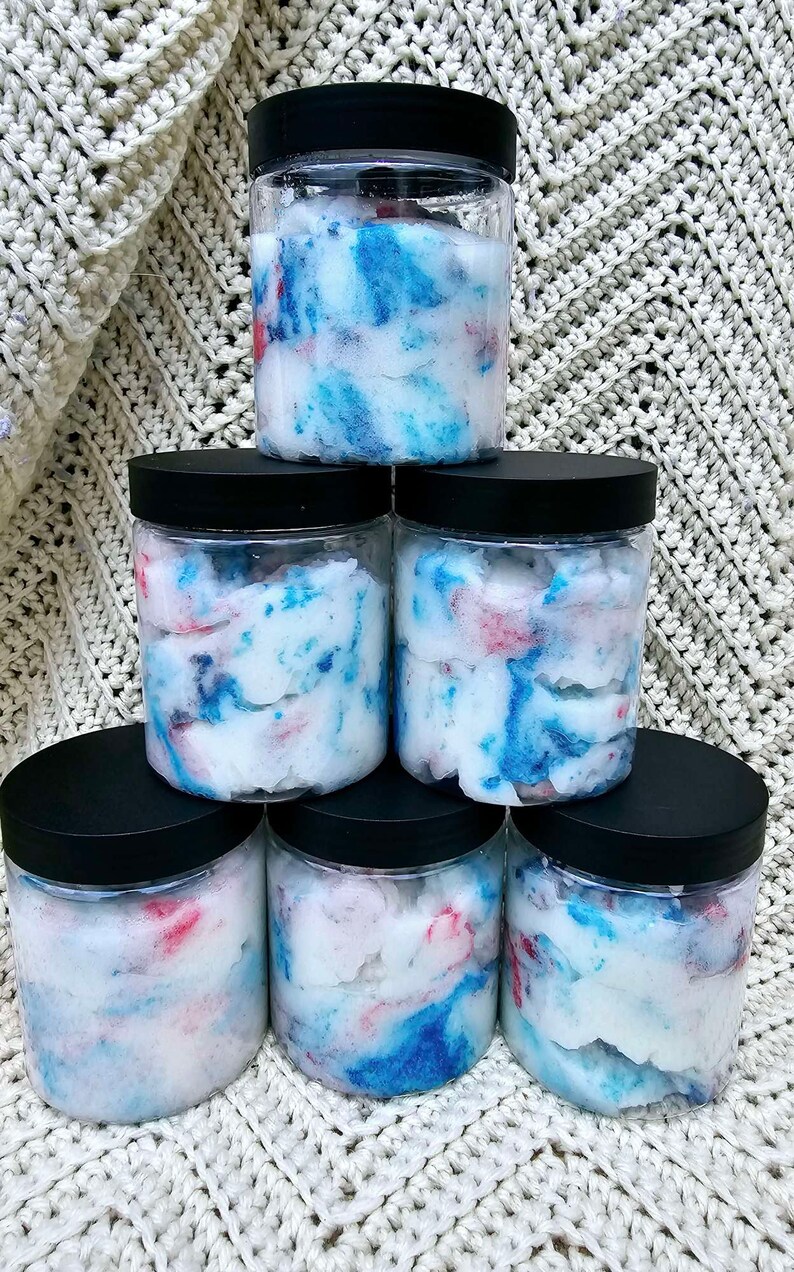 Sour Blue Raspberry Scrub Blue Raspberry Sugar Scrub Summer Skin Care Red White and Blue ...
