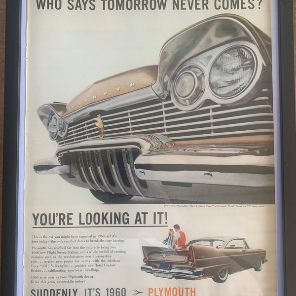 1957 Plymouth Vintage Automotive Advertisement