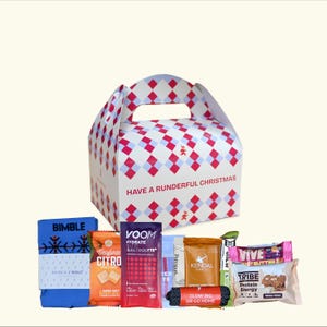 Runderful Christmas Box: Running Socks, Snacks & Gear. Runners Gift Box
