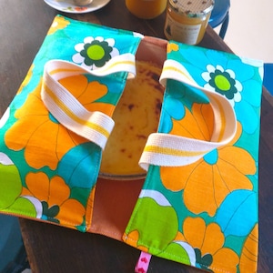 Vintage Zero Waste Stoff-Kuchentasche