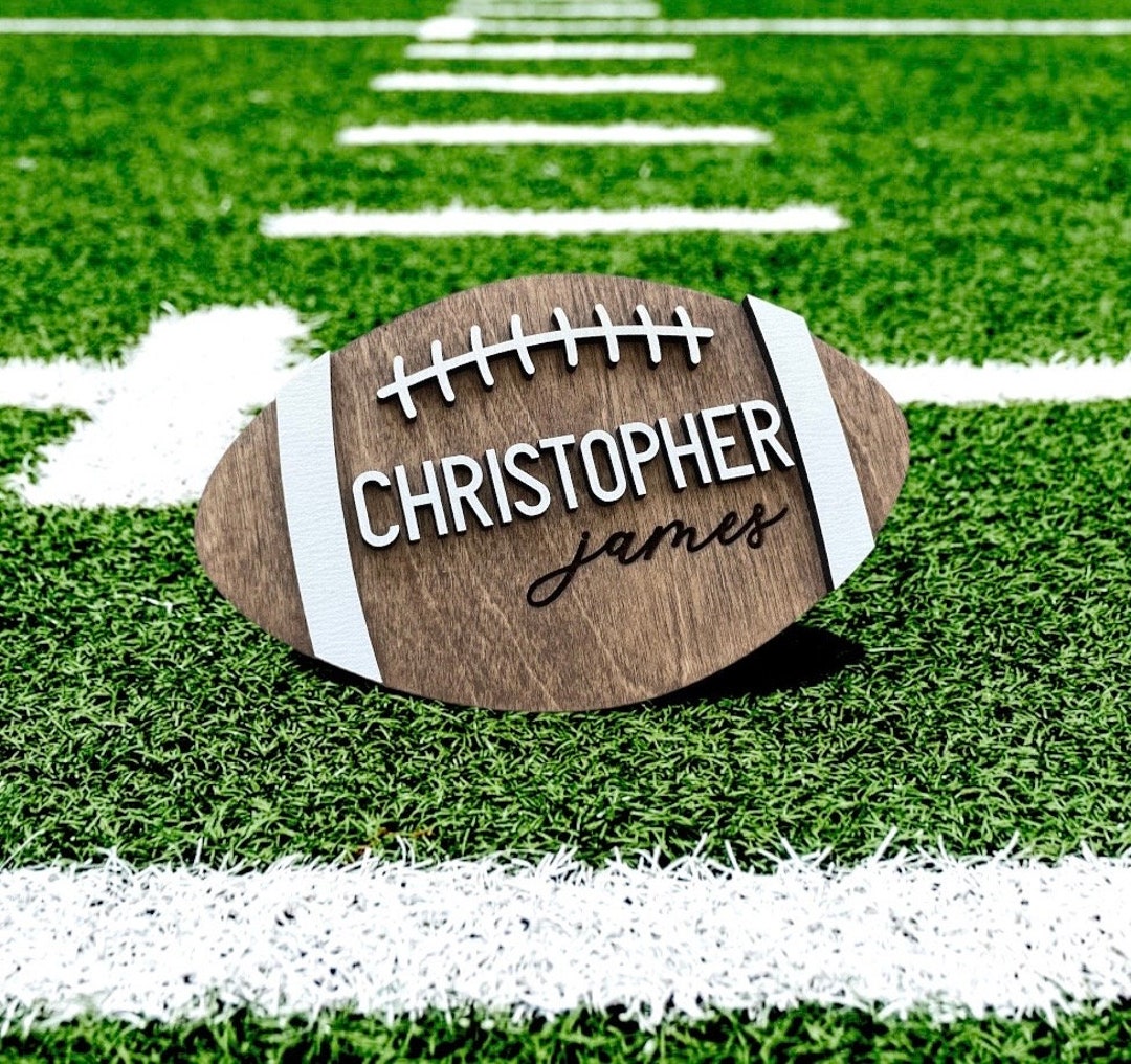 Football Baby Name Announcement Newborn Photo Prop Hospital Name Sign