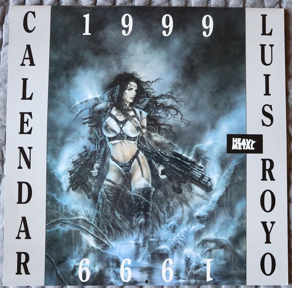 Luis Royo 1999 Heavy Metal Calendar - Etsy