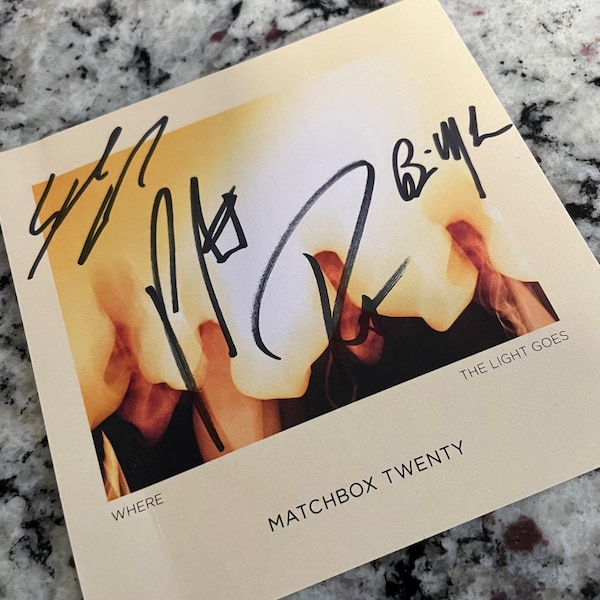 Matchbox 20 Signed Art Card