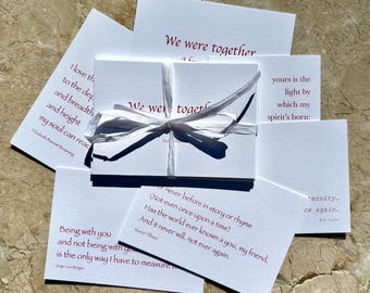 Literary Quote Anniversary Cards: Valentine's Day Love Notes
