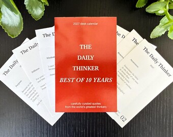 2027 Daily Thinker Quote-A-Day Calendar Literary Inspiration