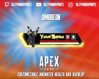 Anpassbares animiertes Apex Legends Overlay für die Gesundheitsleiste (Digitaler Download)