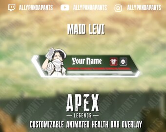 Aanpasbare overlay anime-gezondheidsbalk, Apex Legends-stream (digitale download)
