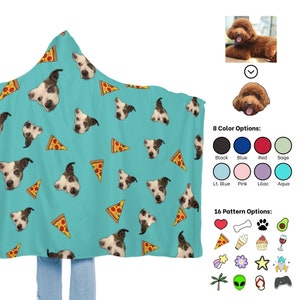 Custom Pet Snuggle Blanket Hooded Blanket Dog Face Blanket Dog Portrait Hoodie Dog Mom Christmas Gift Dog Lovers Gift Etsy Canada
