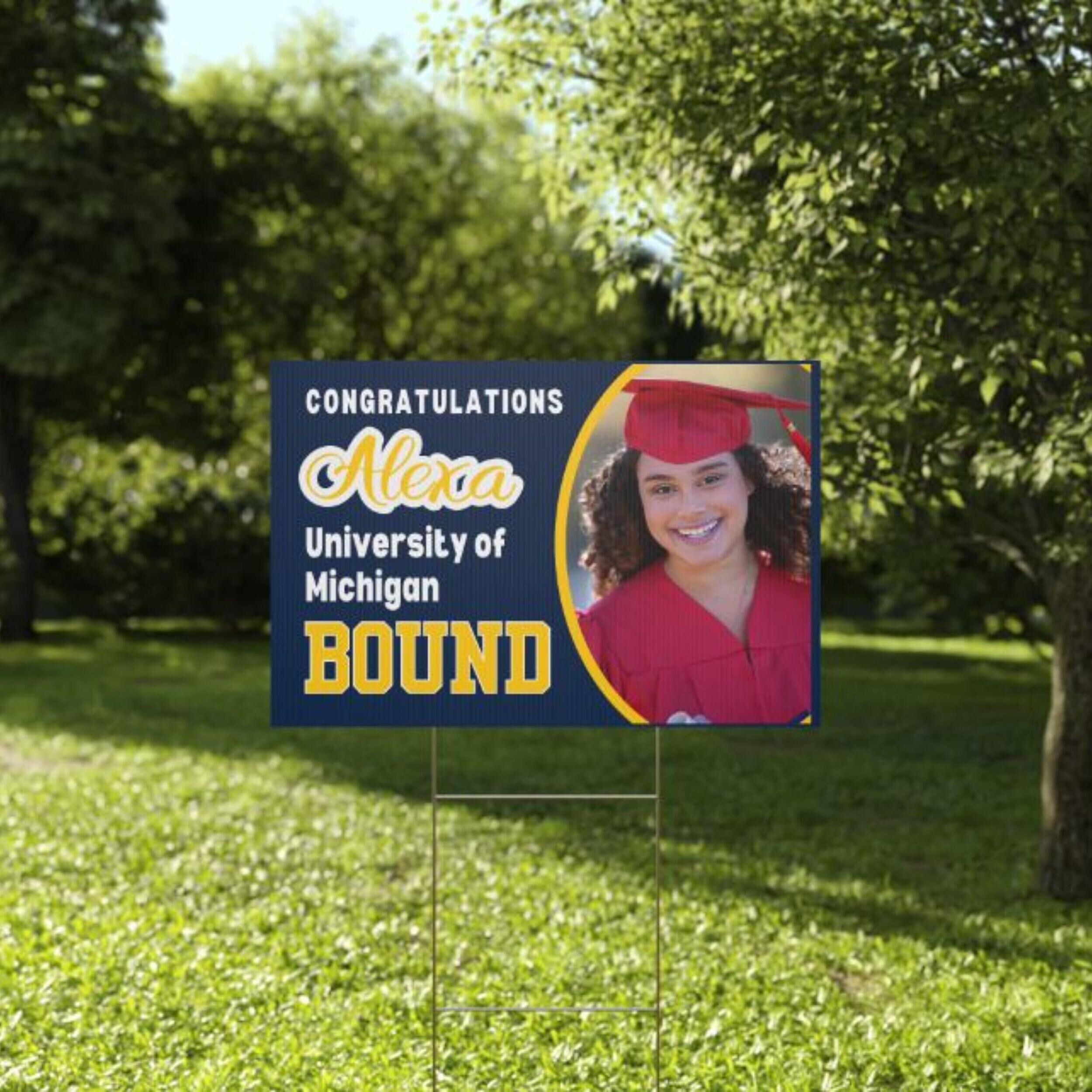 Custom College Bound Yard Sign, New College Student Sign, Senior