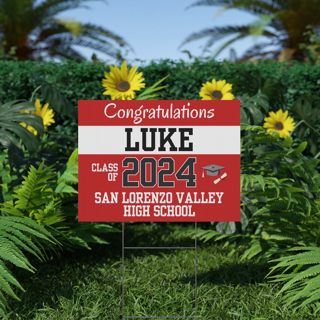 2023 Graduation Senior Sign Graduate Yard Sign Stake Etsy