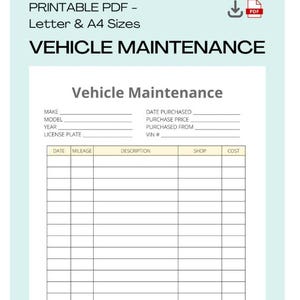 Car Maintenance Spreadsheet: Streamline Your Routine