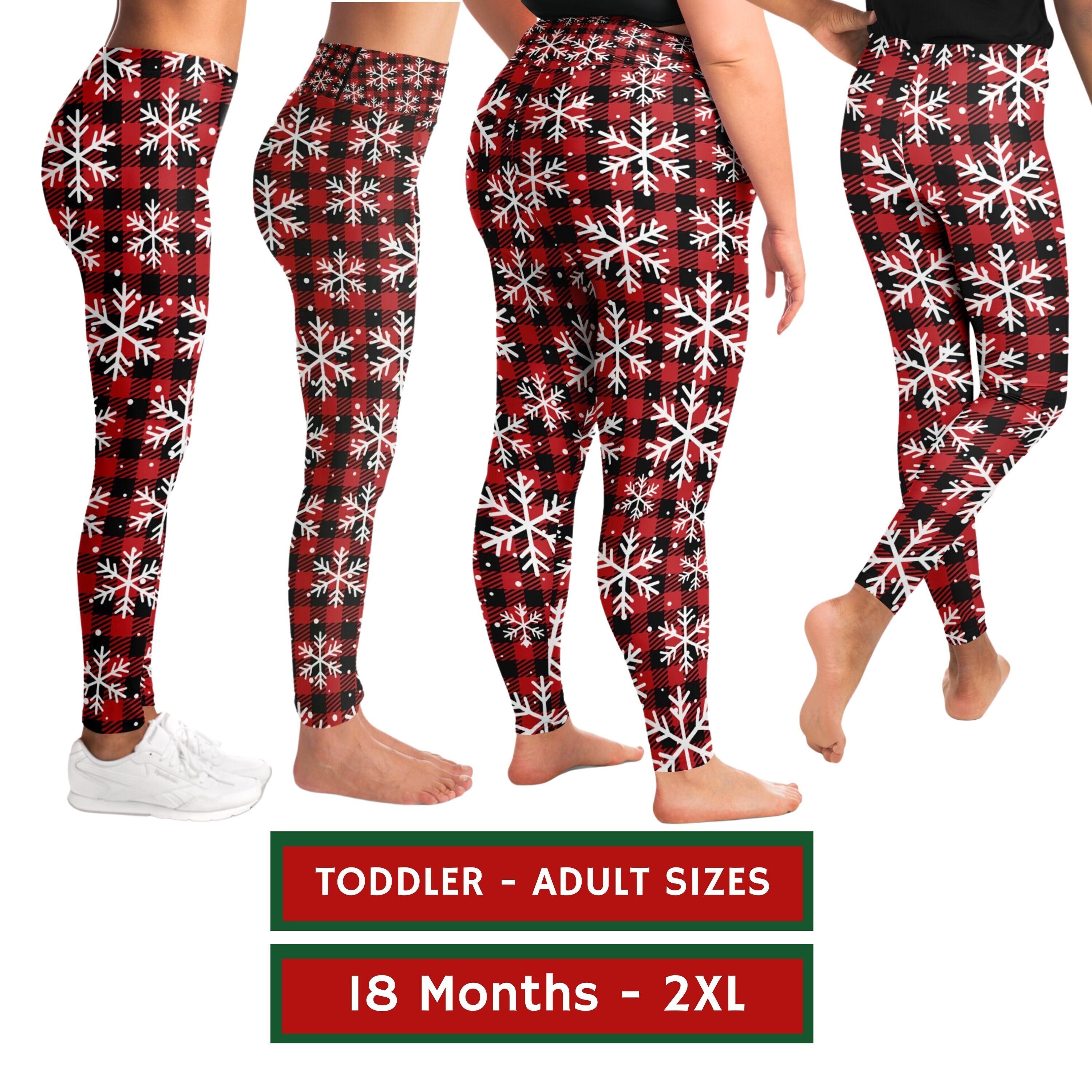 Ugly Christmas Sweater Style Leggings Christmas Leggings Yoga Capri Women Plus Kids Youth Toddler Pants Festive Yoga Pants Activewear Etsy