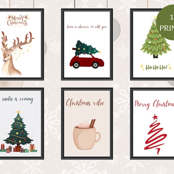 Christmas Gallery Wall | Christmas Digital Download | Holiday Decor | Christmas Decore | Christmas Printable | Xmas Print | Poster