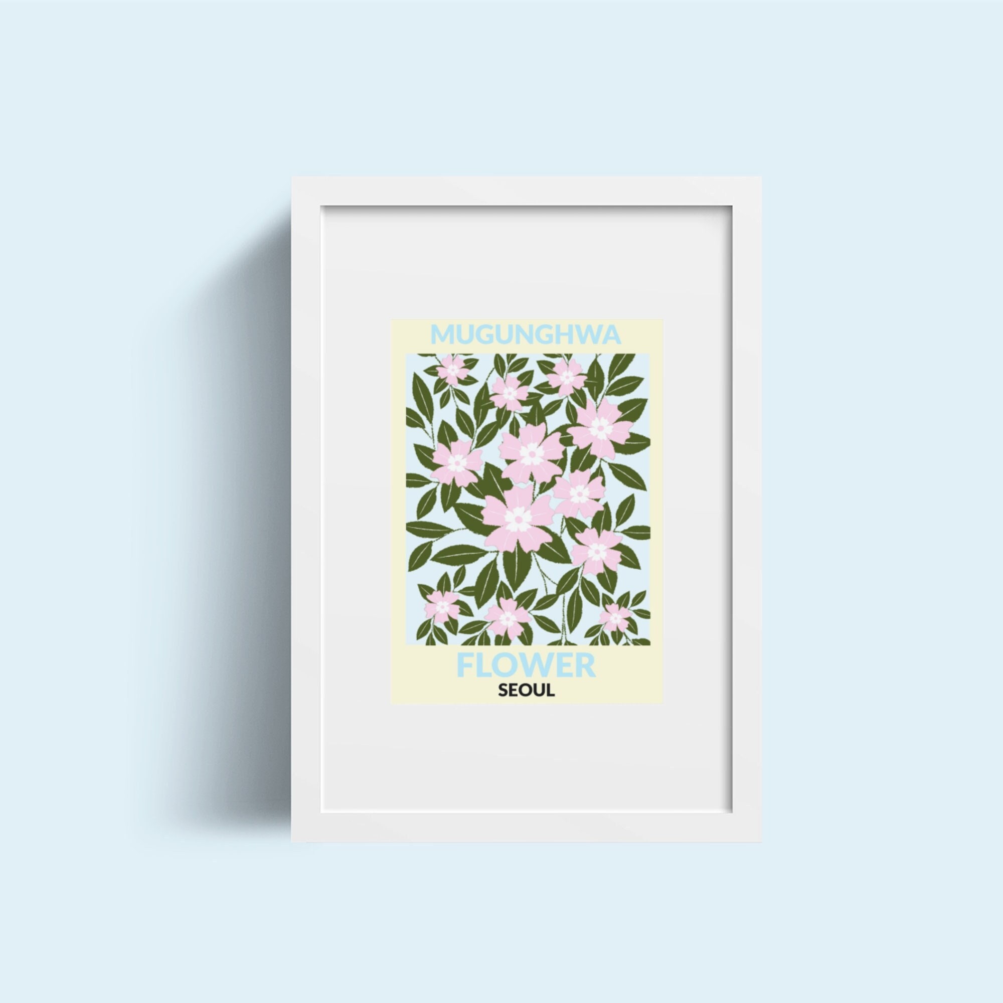 Seoul Digital Art Eternal Flower Korean Flower Art - Etsy