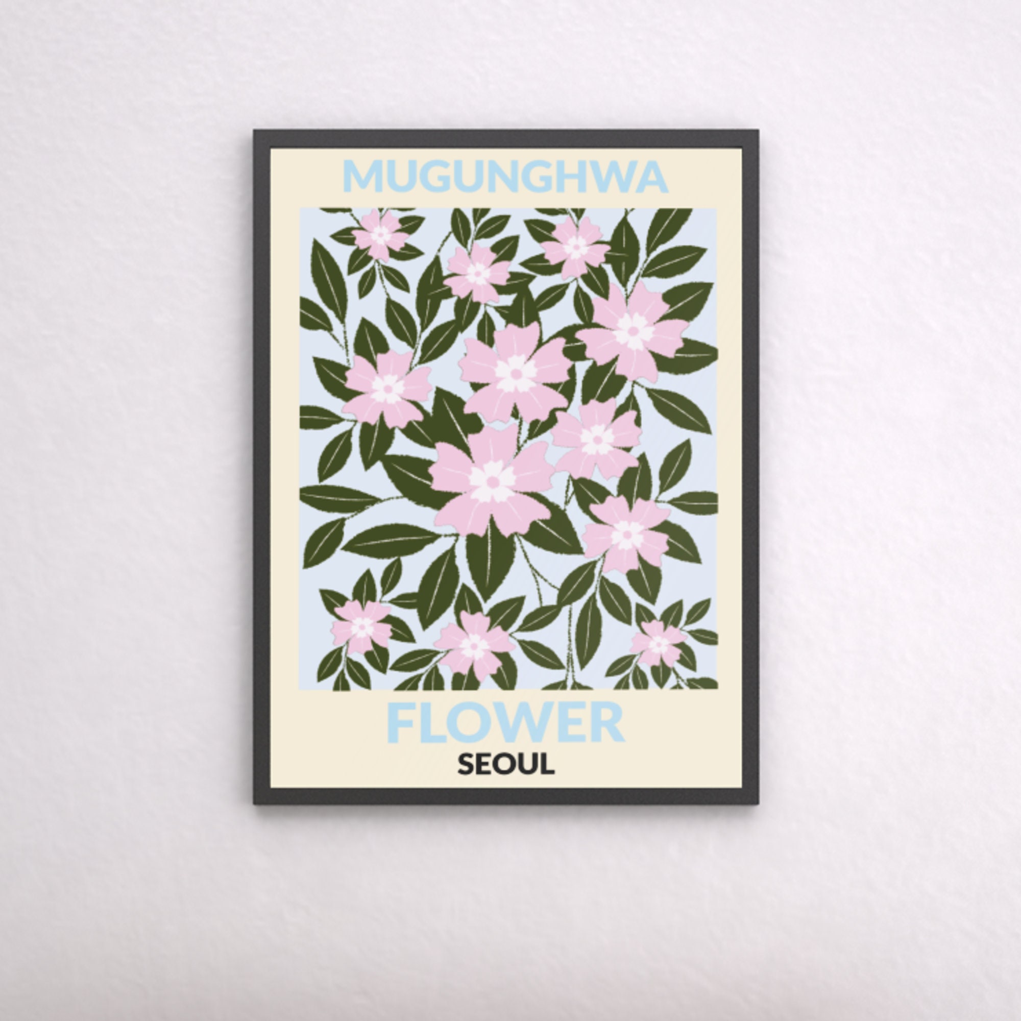Seoul Digital Art Eternal Flower Korean Flower Art - Etsy