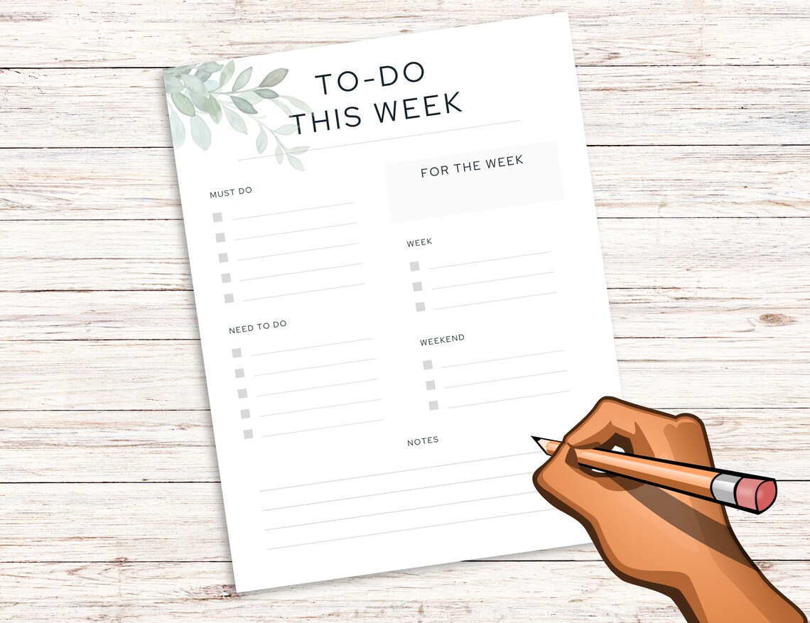 Daily Weekly Monthly Yearly Printable Planner Bundle - Etsy