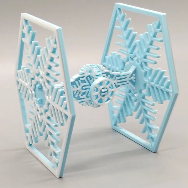Tie fighter Kit Card Snowflake Ornament