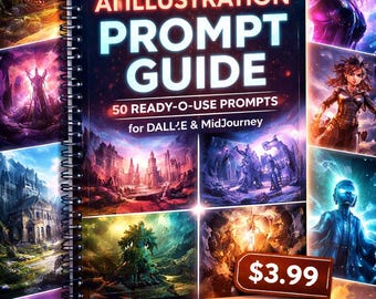 AI Illustration Prompt Guide – 50 Statements für DALL·E & MidJourney