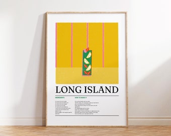 Cocktail Poster, Bar Cart Prints, Cocktail Wall Art, Bar Cart Art, Kitchen Wall Art, Trendy Wall Art